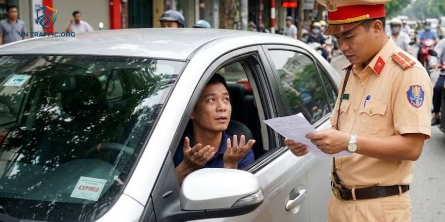 xe hết đăng kiểm phạt bao nhiêu