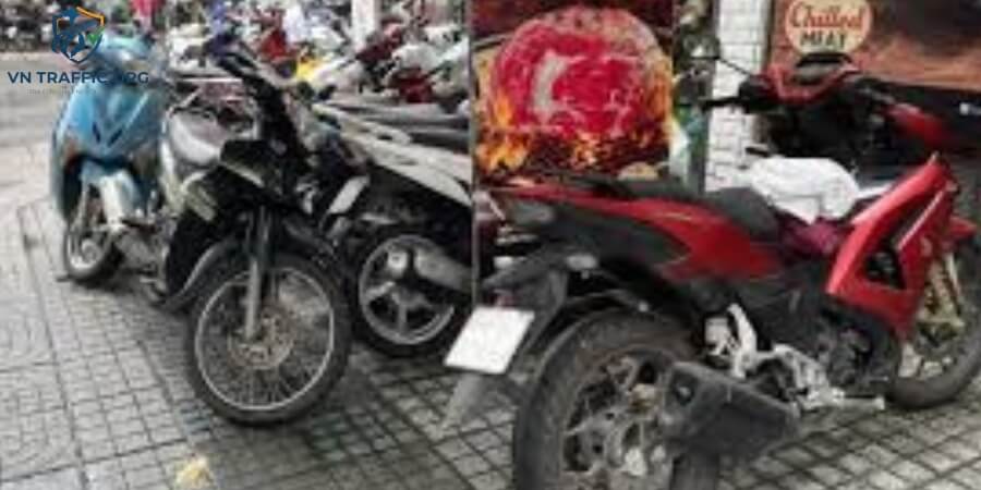 lỗi đi xe máy trên vỉa hè phạt bao nhiêu