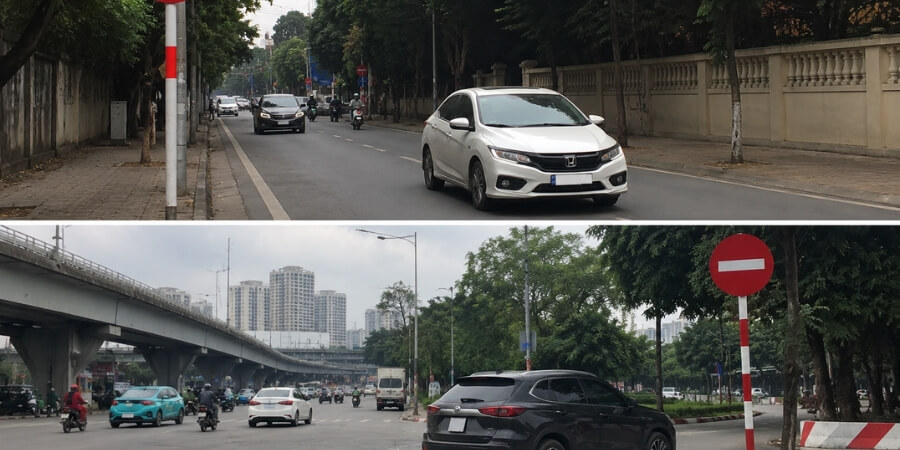 Các trường hợp lỗi ô tô đi vào đường cấm giờ