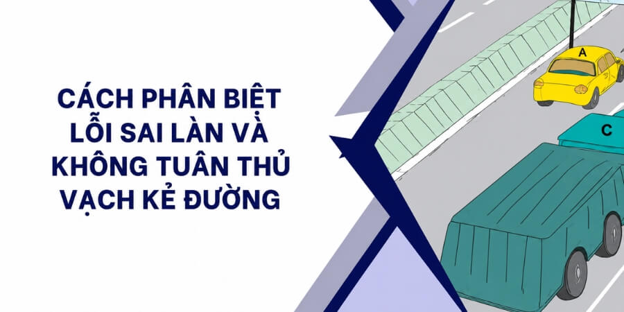 Phân biệt lỗi đè vạch ô tô