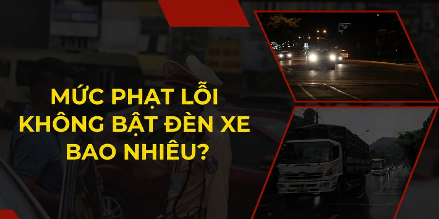 Quy định lỗi không bật đèn ô tô