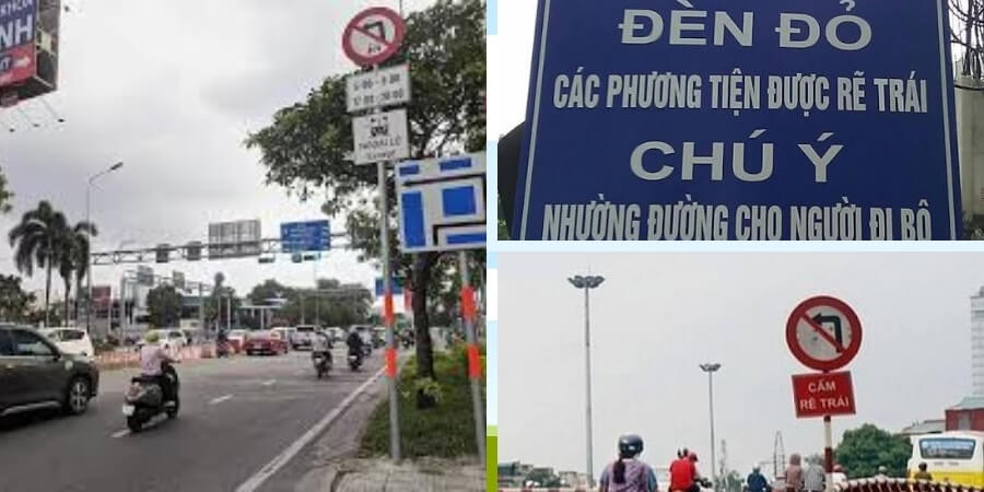 lỗi cấm rẽ trái ô tô phạt bao nhiêu