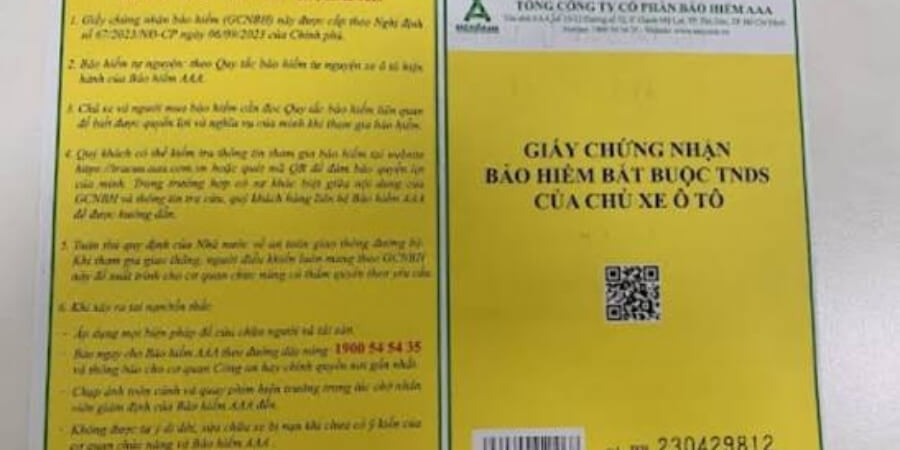 lỗi hết hạn bảo hiểm ô tô