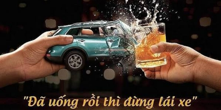 lỗi uống rượu khi lái xe ô tô