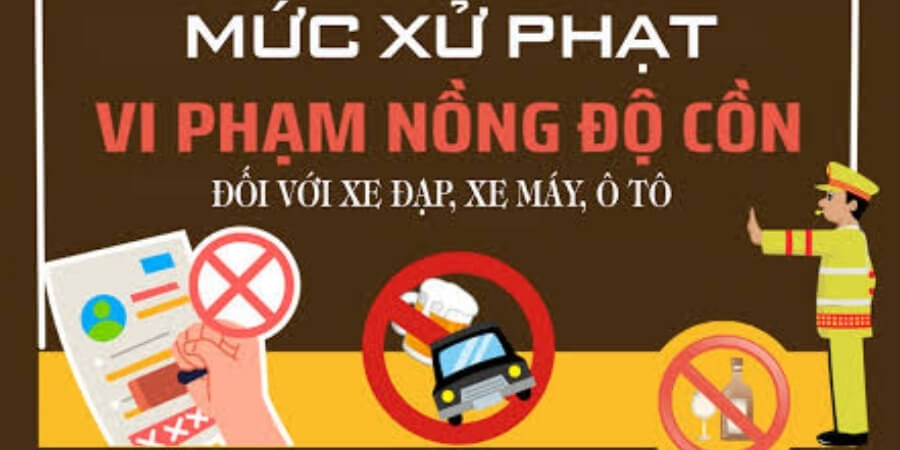 lỗi uống rượu khi lái xe ô tô