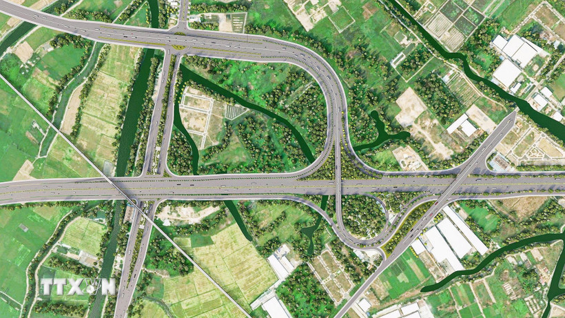 Phối cảnh nút giao cao tốc TPHCM - Mộc Bài và Vành đai 3 TPHCM