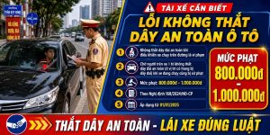 lỗi không thắt dây an toàn ô tô